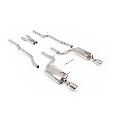 SSXAU295 Milltek Cat-back Non-resonated Audi S4 B6 4.2 V8 scarico sportivo terminale marmitta decat skat 200 celle