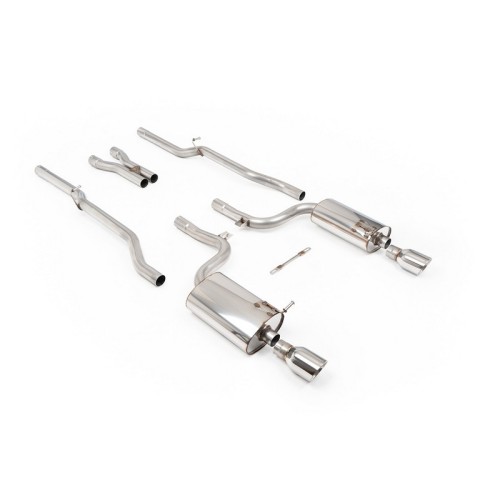 SSXAU295 Milltek Cat-back Non-resonated Audi S4 B6 4.2 V8 scarico sportivo terminale marmitta decat skat 200 celle