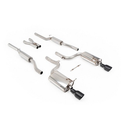 SSXAU875 Milltek Cat-back Resonated Audi S4 B6 4.2 V8 scarico sportivo terminale marmitta decat skat 200 celle