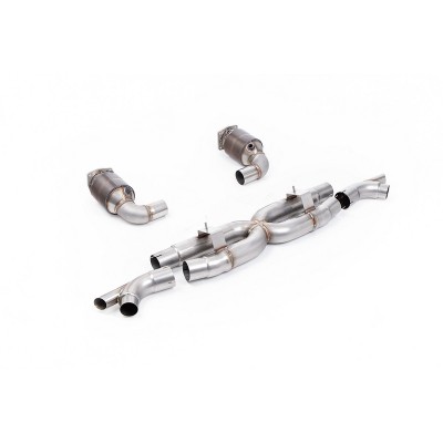 SSXPO206 Milltek Sistema completo Porsche 911 991.2 Turbo S scarico sportivo terminale marmitta decat skat 200 celle