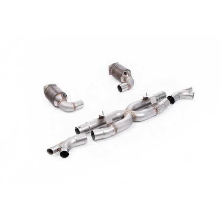 SSXPO206 Milltek Sistema completo Porsche 911 991.2 Turbo S scarico sportivo terminale marmitta decat skat 200 celle