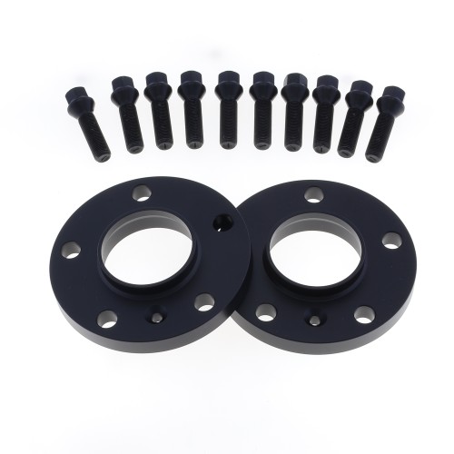 Coppia distanziali ANODIZZATI NERI da 12mm CON bullone conico adatto a cerchi Originali per BMW M2 Type F87 01/2015 -