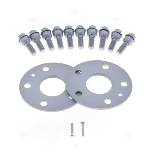 Coppia distanziali da 5mm CON bullone sferico adatto a cerchi Originali per Audi Q3 RS Type 8U 01/2013 -