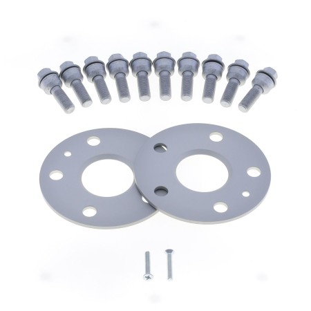 Coppia distanziali da 5mm CON bullone sferico adatto a cerchi Originali per Audi Q3 Type 8U 06/2011 -