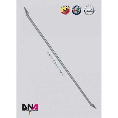 DNA Racing PC1928 Barra duomi anteriore Fiat/Abarth Grande Punto assetto telaio pianale rinforzo duomi