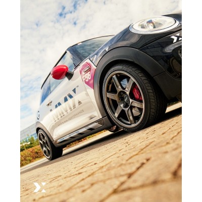MMR09-1000 MMX Performance Cerchio x06 18x8 ET44 5x112 MINI Cooper S e JCW F54 F55 F56 F57 F60 Nero lucido cerchione ruota 2