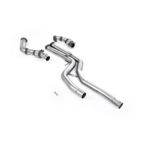 SSXBM1128 Milltek Downpipe De-Cat  BMW Serie 4 F82/F83 M4, CS & Competition CON OPF/GPF scarico sportivo terminale marmitta deca
