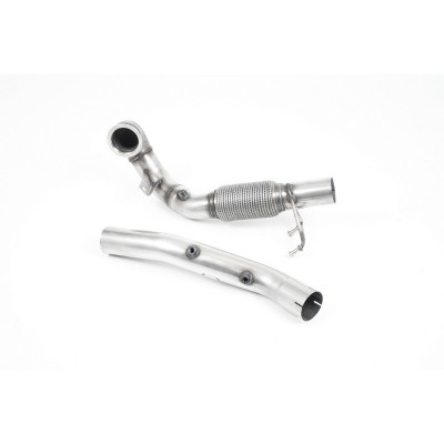SSXVW543 Milltek Downpipe Cast De-Cat Skoda Octavia SE vRS 2.0 TSI 245cv CON OPF/GPF scarico sportivo terminale marmitta decat s