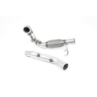 SSXVW544 Milltek Downpipe Cast De-Cat Skoda Octavia SE vRS 2.0 TSI 245cv CON OPF/GPF scarico sportivo terminale marmitta decat s