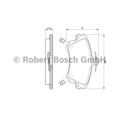 Pastiglie freno Smart Forfour - Volvo V40 /S40 - Mitsubishi Colt Bosch 0986424541