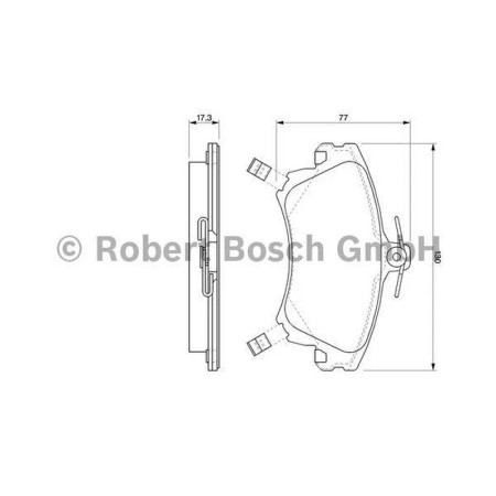 Pastiglie freno Smart Forfour - Volvo V40 /S40 - Mitsubishi Colt Bosch 0986424541