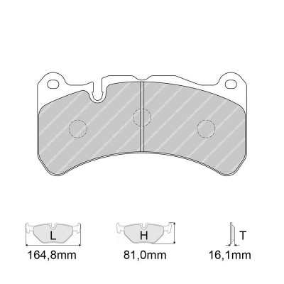 Pastiglie freno sportive Anteriori DS2500 SUBARU Impreza 2.0 STI, Alfa Romeo Giulia e Stelvio Quadrifoglio 2.9, Maserati Grantur 2
