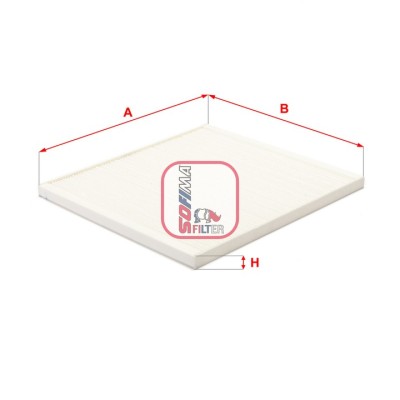 Filtro abitacolo Fiat Palio 1.0 1.1 1.4 1.5 1.6 16V 1.7 + SW SOFIMA Aftermarket S3074C