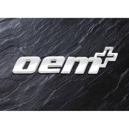 VWR800002 Racingline Badge adesivo in rilievo OEM+ Silver - Cromato