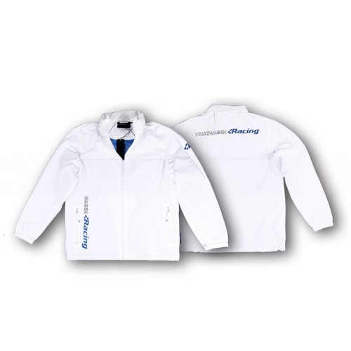 VWRM026-S Racingline Giacca Volkswagen Racing Paddock bianca taglia S con loghi ricamati