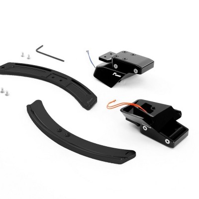 VWR490001 Racingline Palette cambio magnetiche DSG in CNC NERO VW MQB Evo Golf 8 GTI & R, T-Roc Tiguan Polo AW.2 2