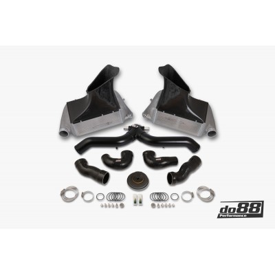 DO88 BIG-130SV Kit intercooler + tubi Y-pipe Porsche 911 Turbo 997.2 NERI