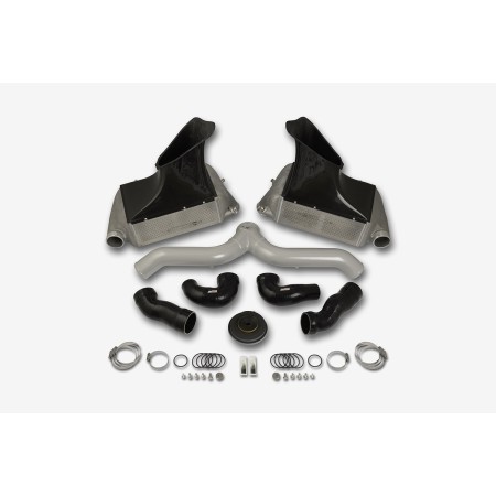 DO88 BIG-140SI Kit intercooler + tubi Y-pipe Porsche 911 Turbo 997.1 SILVER