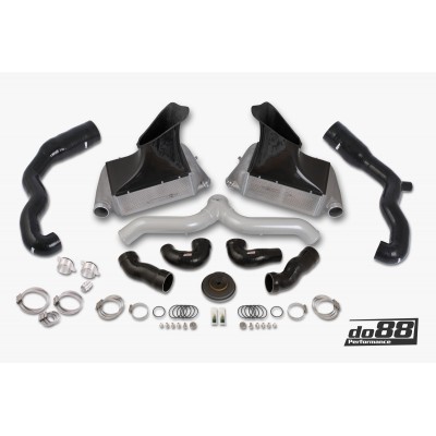 DO88 BIG-140SI-76 Kit intercooler + tubi Y-pipe + Inlet Porsche 911 Turbo 997.1 SILVER