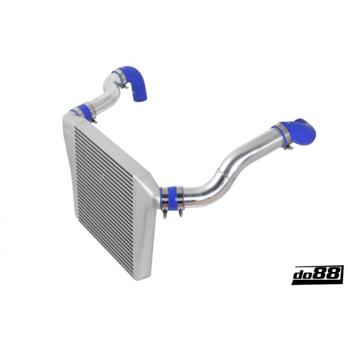DO88 BIG-740-S-76 Kit intercooler + tubi Volvo 700 900 Turbo 81-98 corpo farfallato maggiorato 76mm NERI