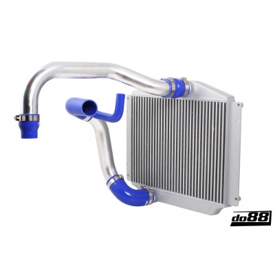 DO88 BIG-850-R-76 Kit intercooler + tubi Volvo 850, X70 Turbo 94-98 corpo farfallato maggiorato 76mm ROSSI