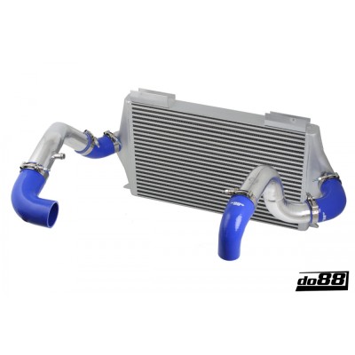 DO88 BIG-940-B-76 Kit intercooler + tubi Volvo 700 900 Turbo 92-98 corpo farfallato maggiorato 76mm BLU