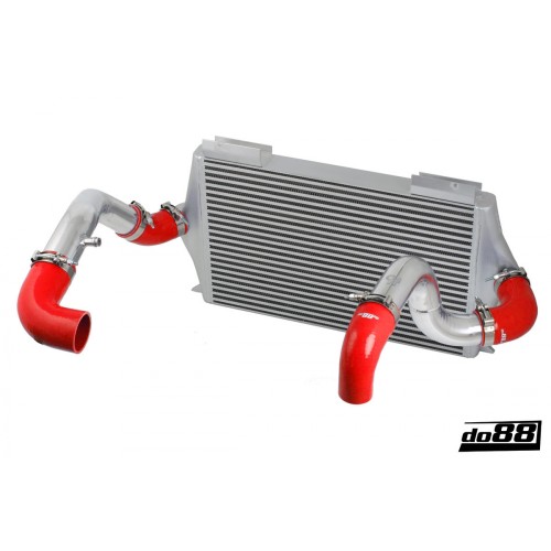 DO88 BIG-940-R-63 Kit intercooler + tubi Volvo 700 900 Turbo 92-98 corpo farfallato standard 63mm ROSSI