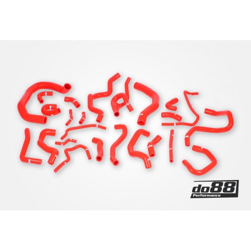 DO88 do88-kit187R Tubi acqua raffreddamento Audi Seat Skoda VW 1.8/2.0 Tsi MQB ROSSI