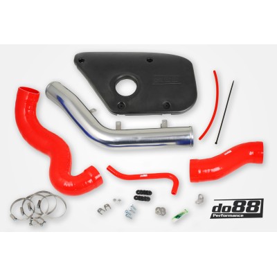 DO88 IR-120-PE-R Tubo d'aspirazione inlet Volvo S60 V60 V70 T6 cover in plastica ROSSO
