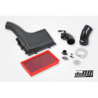 DO88 LF-120-S-F-130 Aspirazione diretta V1 con filtro + tubo inlet Audi Seat Skoda VW 1.8/2.0 Tsi MQB con filtro BMC NERO