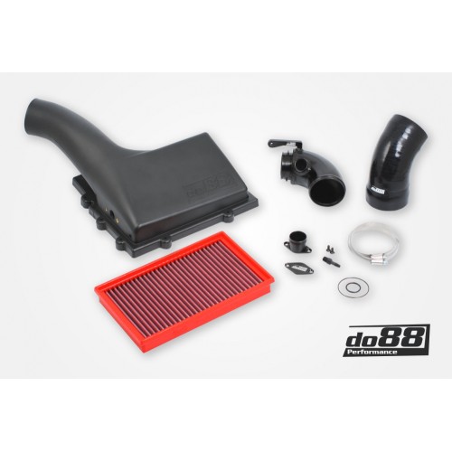 DO88 LF-120-S-F-130 Aspirazione diretta V1 con filtro + tubo inlet Audi Seat Skoda VW 1.8/2.0 Tsi MQB con filtro BMC NERO