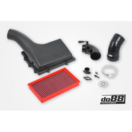 DO88 LF-120-S-F-130 Aspirazione diretta V1 con filtro + tubo inlet Audi Seat Skoda VW 1.8/2.0 Tsi MQB con filtro BMC NERO