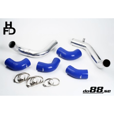 DO88 TR-940-B-63 Tubi intercooler Volvo 7/940 Turbo corpo farfallato standard 63mm BLU