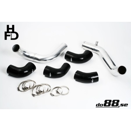 DO88 TR-940-S-76 Tubi intercooler Volvo 7/940 Turbo corpo farfallato maggiorato 76mm NERI