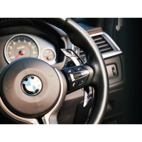 MMR04-0005-TITAN MMX Performance Palette cambio magnetiche BMW Serie G con volante M-Performance TITANIO Paddle sequenziale auto