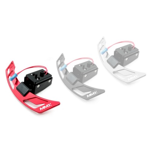 MMR04-0006-RED MMX Performance Palette cambio magnetiche BMW Serie G con volante M-Performance ROSSE Paddle sequenziale automati