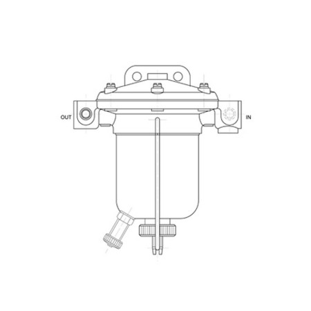 Malpassi 30147PREINB Prefiltro decantatore con scarico