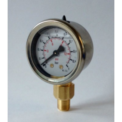 Malpassi 30307MANI0/1 Manometro per regolatore pressione benzina carburatore 0-1 bar